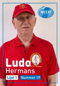 Ludo Hermans - Weert Lokaal - Lijst 1 Nummer 19 betrokken